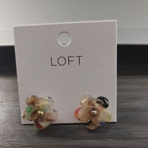 LOFT Colorful Floral Earrings